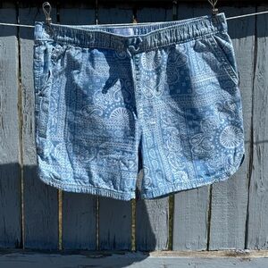 Gap Girls Cotton Blue Paisley Shorts Size 14